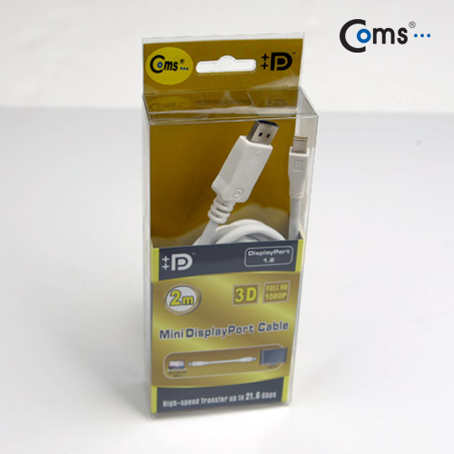 Coms 미니 디스플레이포트 변환 케이블, DP(input)/Mini DP(output)/DisplayPort