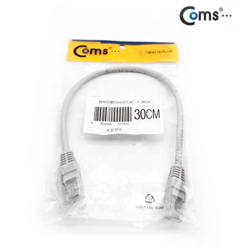 Coms FTP CAT6 기가 랜 케이블 (GIGA LAN cable) Direct 30cm