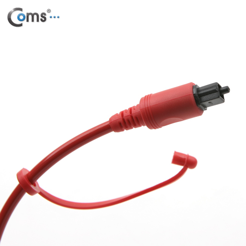 Coms 오디오광 Optical 케이블(4∮/각각) 2M, 고급/적색