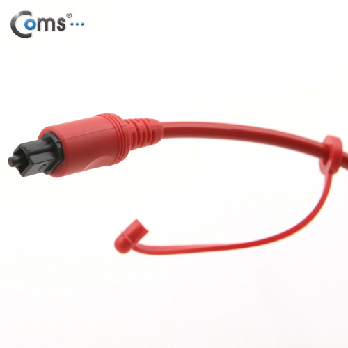 Coms 오디오광 Optical 케이블(4∮/각각) 2M, 고급/적색