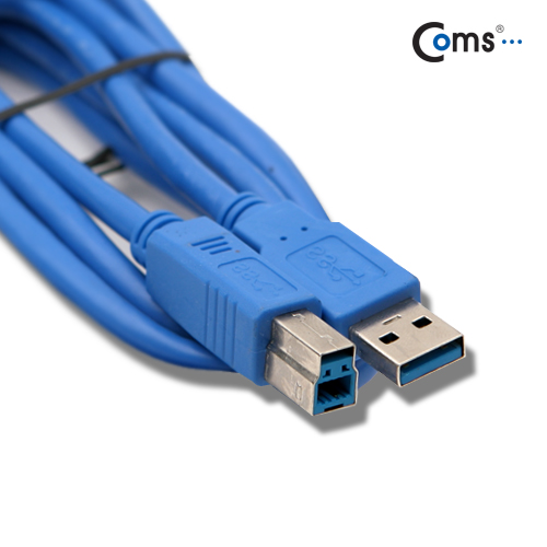 Coms USB 3.0 케이블(청색/AB형). 1.8M