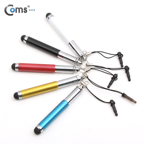 Coms 터치펜 정전식(이어폰 마개식), 흰색