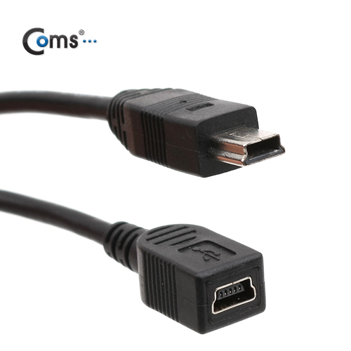 Coms USB Mini 5Pin(M/F) 연장 케이블30cm, Short