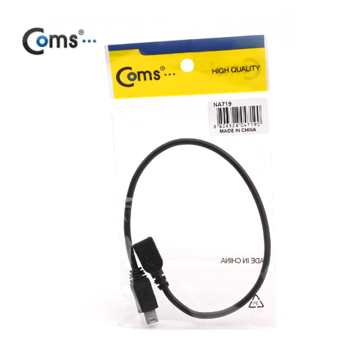 Coms USB Mini 5Pin(M/F) 연장 케이블30cm, Short