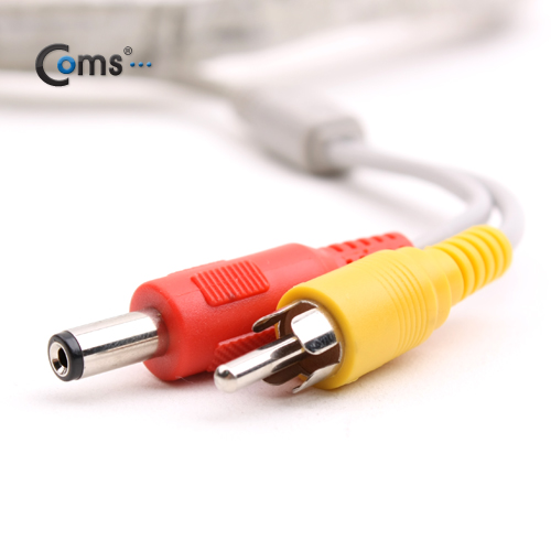 Coms CCTV 케이블(1RCA) 5M/ 화이트, 블랙 색상 랜덤발송