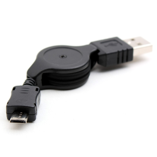 Coms USB 자동감김 케이블(Micro B) 80cm 충전전용