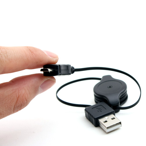 Coms USB 자동감김 케이블(Micro B) 80cm 충전전용