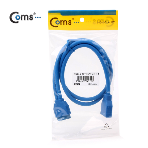 Coms USB 3.0 케이블 20핀 내장 연결 케이블, 50cm