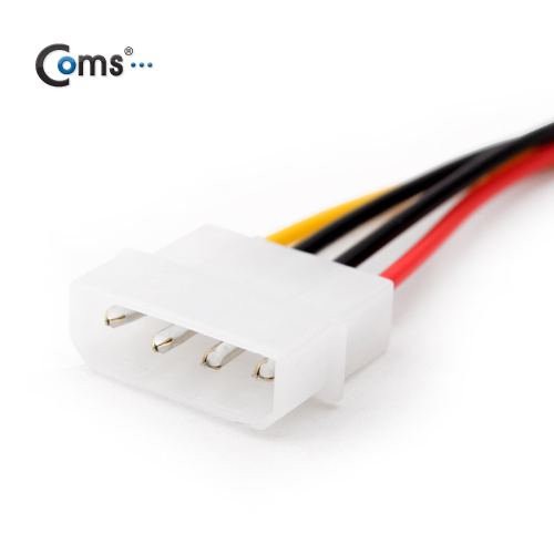 Coms SATA 전원 케이블 ㄱ자 클립형 16cm