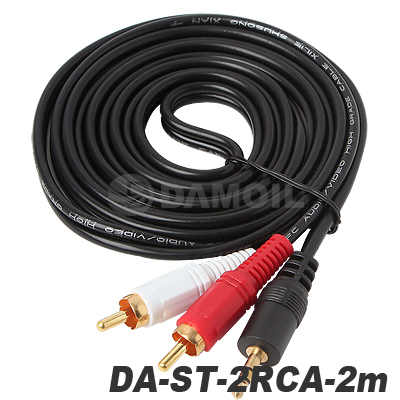  DA-ST2RCA 2m 다모일 스테레오2RCA 오디오케이블 AUX케이블
