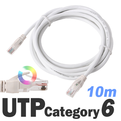 DA-UTP14P1G 10m 다모일 고급형 UTP케이블 단심 기가인터넷 랜선
