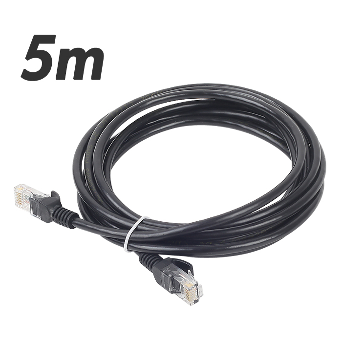 DA-UTP14P 5m-black UTP Category5e 케이블 5m UTP랜케이블 인터넷공유기연결용 100Mbps HUB연결
