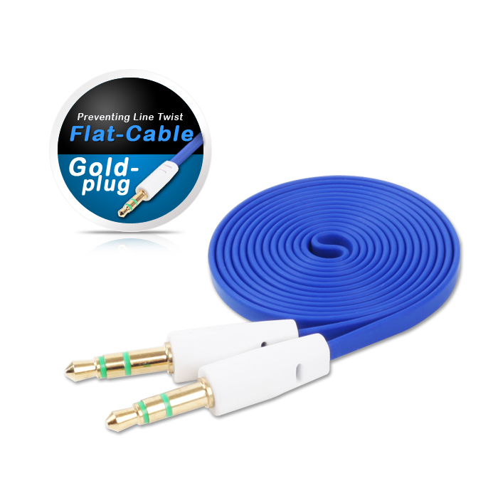 DA-STC-MM-1m-blue 다모일 컬러 Stereo 케이블 1m (BLUE) 스피커케이블 AUX케이블