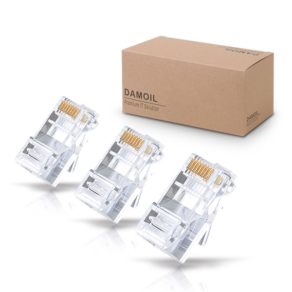 DA-RJ45-UP5E 다모일 RJ-45 플러그 Cat.5e 랜선제작용 UTP케이블작업용
