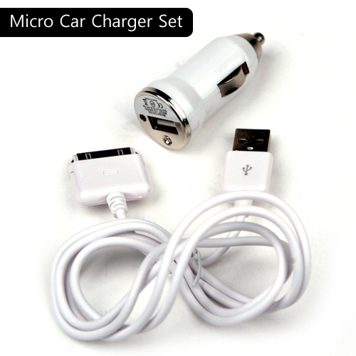 Coms A사 IOS 8Pin (8핀) 스마트폰 충전 세트(시가잭(시거잭)/USB)