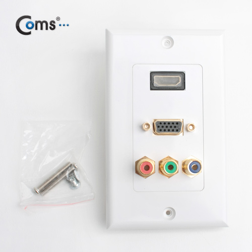 Coms 월 플레이트(HDMI/RGB/Component), Wall Plate