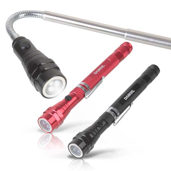 DA-LAS04 (RED) LED 미니 꺽임 손전등 휴대용 후레쉬 자석식거치형