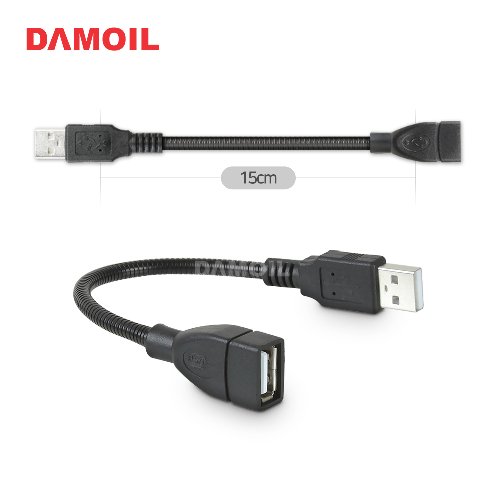 DA-G-USBMF15BK USB 2.0 연장 자바라블랙젠더