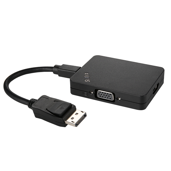 SUNIX DPU3000-D4 DP/MiniDP to DP/HDMI/VGA 디스플레이포트 분배기