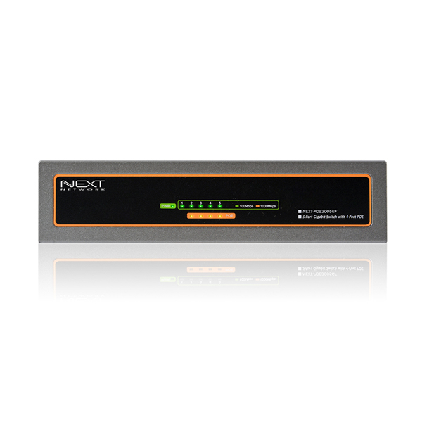 NEXT-POE3005GF 기가5포트 With 4포트 POE스위치(65W)
