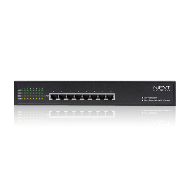 NEXT-POE3008GF 기가 8포트 POE스위치(150W)