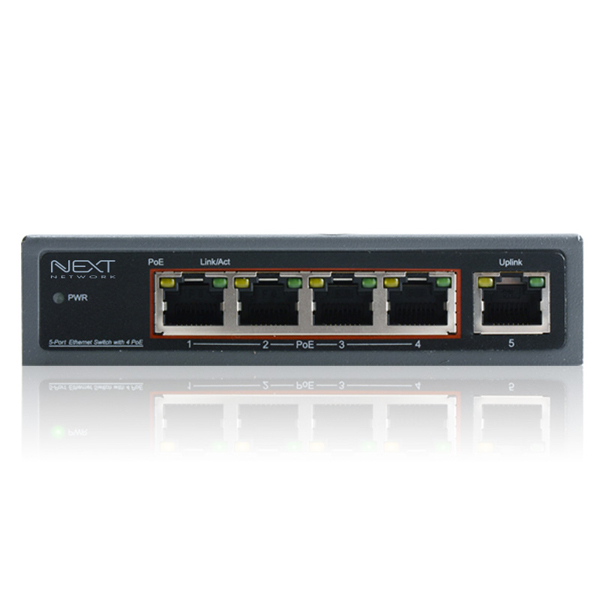NEXT-POE6005F 기가 5포트 Extender POE스위치
