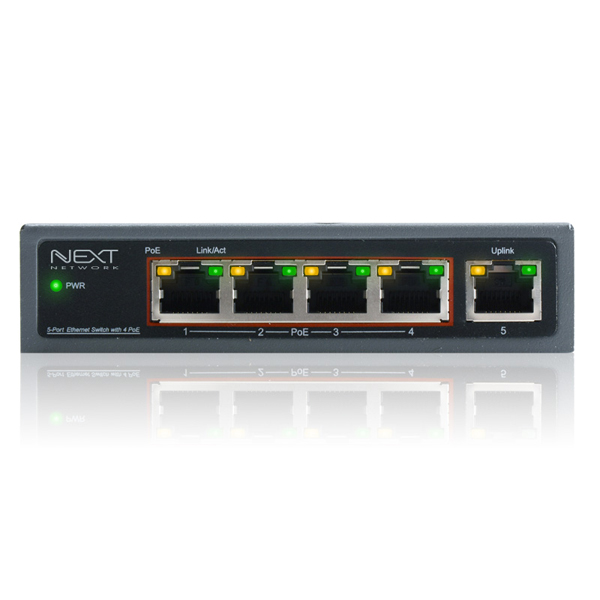 NEXT-POE605F 5포트 POE스위치(65w)