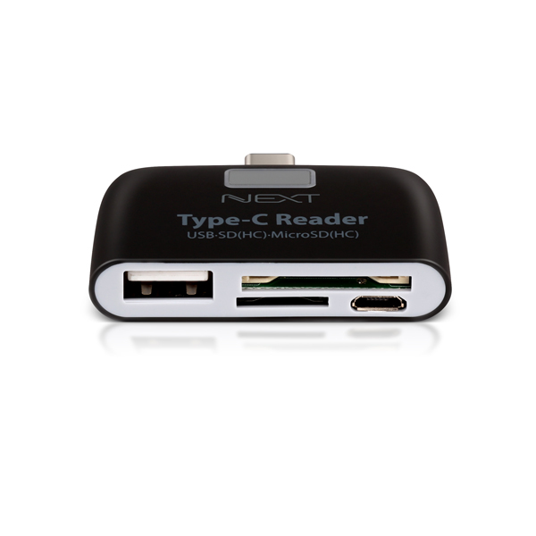 NEXT-486TC Type-C to OTG 카드리더기+USB