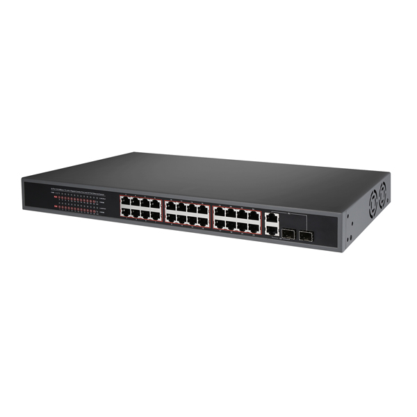NEXT-POE324SFP-TP 24포트10/100M POE스위치+기가2SFP