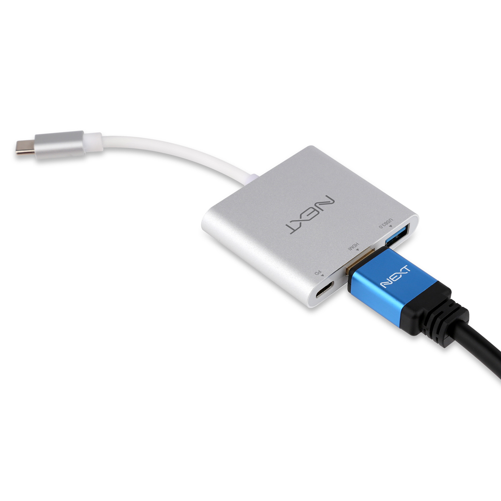 NEXT-411TCH Type-C to HDMI확장,USB3.0확장,PD충전