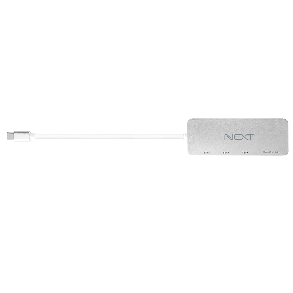 NEXT-9714TC 타입C to USB3.0 3포트+SD/Micro SD 카드리더기