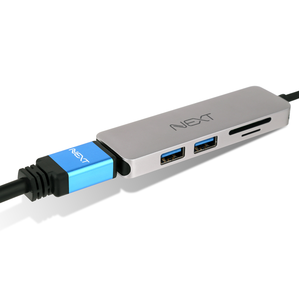 NEXT-317TCH Type-C to UHD 4K HDMI/USB3.0/SD/MicroSD 4 in 1 아답터