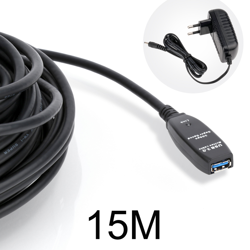 NEXT-USB15U3PW USB3.0 리피터 15M 유전원 케이블