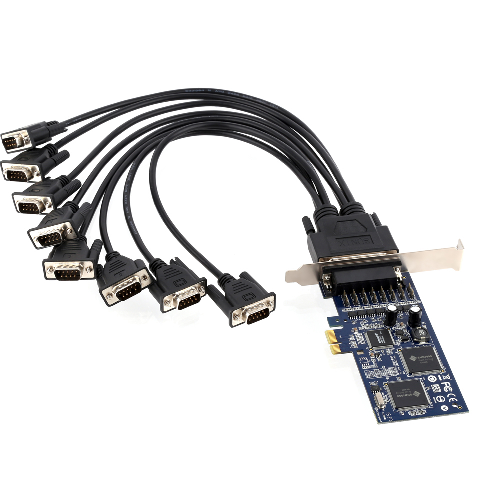 SUNIX-IPC-E2108S-B 산업용 8포트 시리얼 PCI-Express 카드