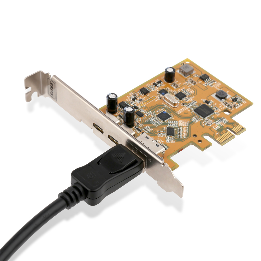 SUNIX-UPD2018-B USB3.1 & DisplayPort Alt-Mode PCI-Express Host Card With Dual USB Type-C Socket