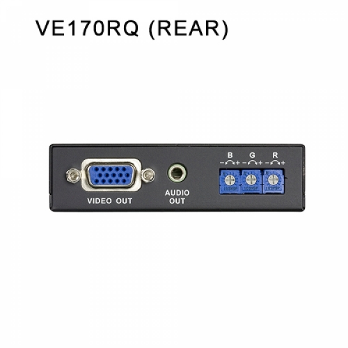 VGA/오디오 Cat 5 연장기 (1024 x 768@300m) VE170