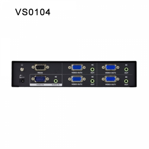 4-포트 VGA/오디오 분배기 (450MHz) VS0104