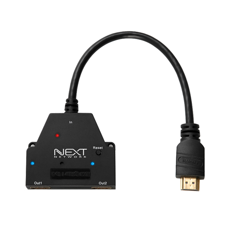 NEXT-0102SPC4K 모니터 분배기 1대2 HDMI 오디오 지원