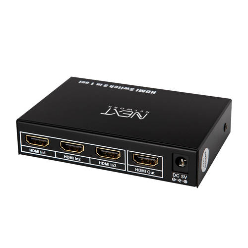 NEXT-0301SW4K HDMI 모니터 선택기  3대1 4K 지원 리모콘