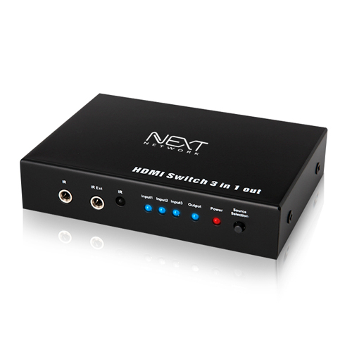 NEXT-0301SW4K HDMI 모니터 선택기  3대1 4K 지원 리모콘