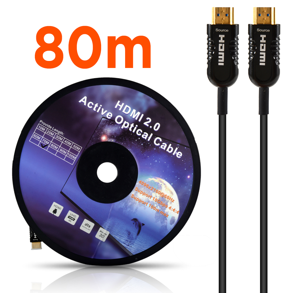NEXT-2080HAOC HDMI2.0 AOC 하이브리드 80M 광케이블