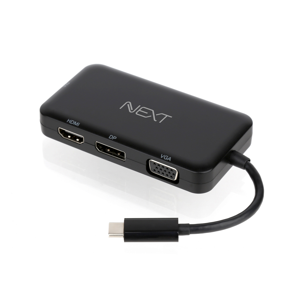NEXT-2218VDHP C타입 HDMI VGA DVI DP 변환 컨버터