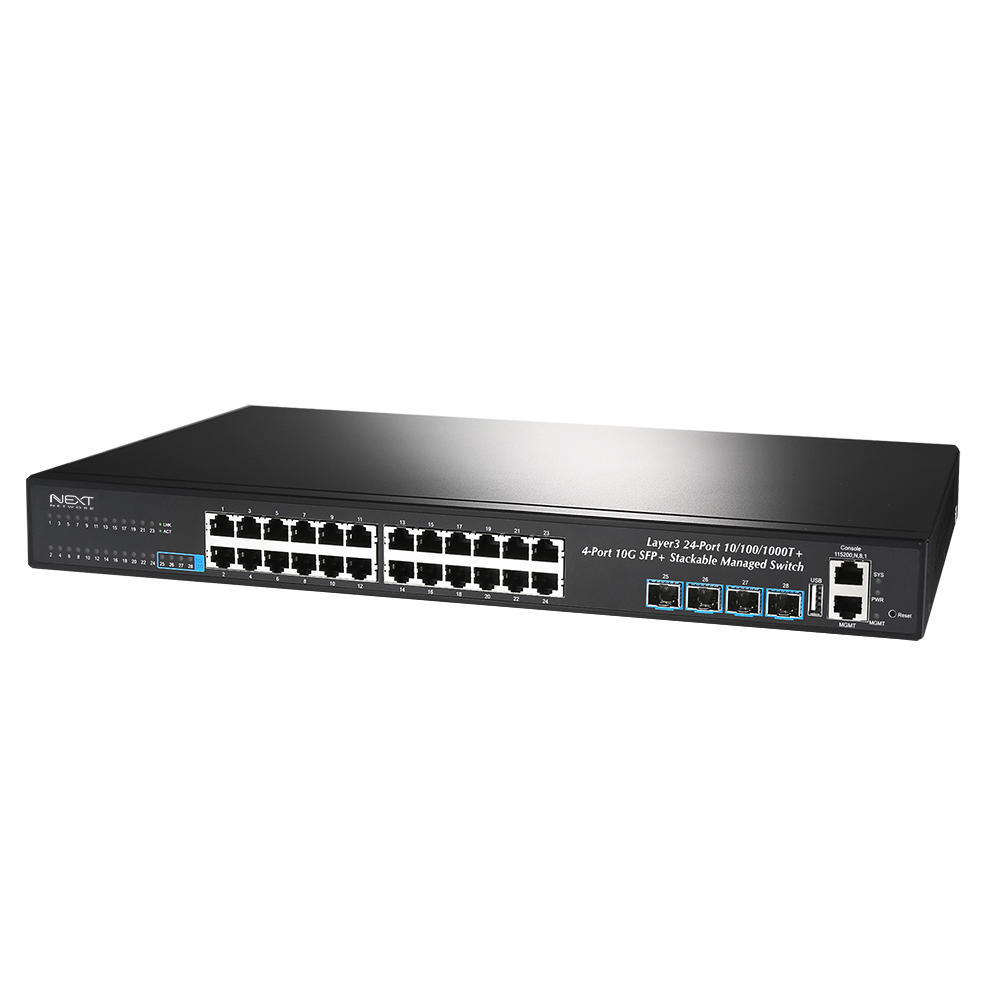 NEXT-4028L3-10G L3 기가 24포트+4포트 10G SFP스위치