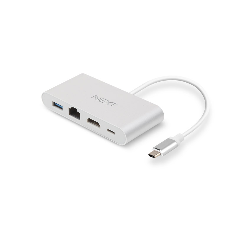 NEXT-413TCH-DX USB C타입 HDMI 허브 PD 기가랜카드