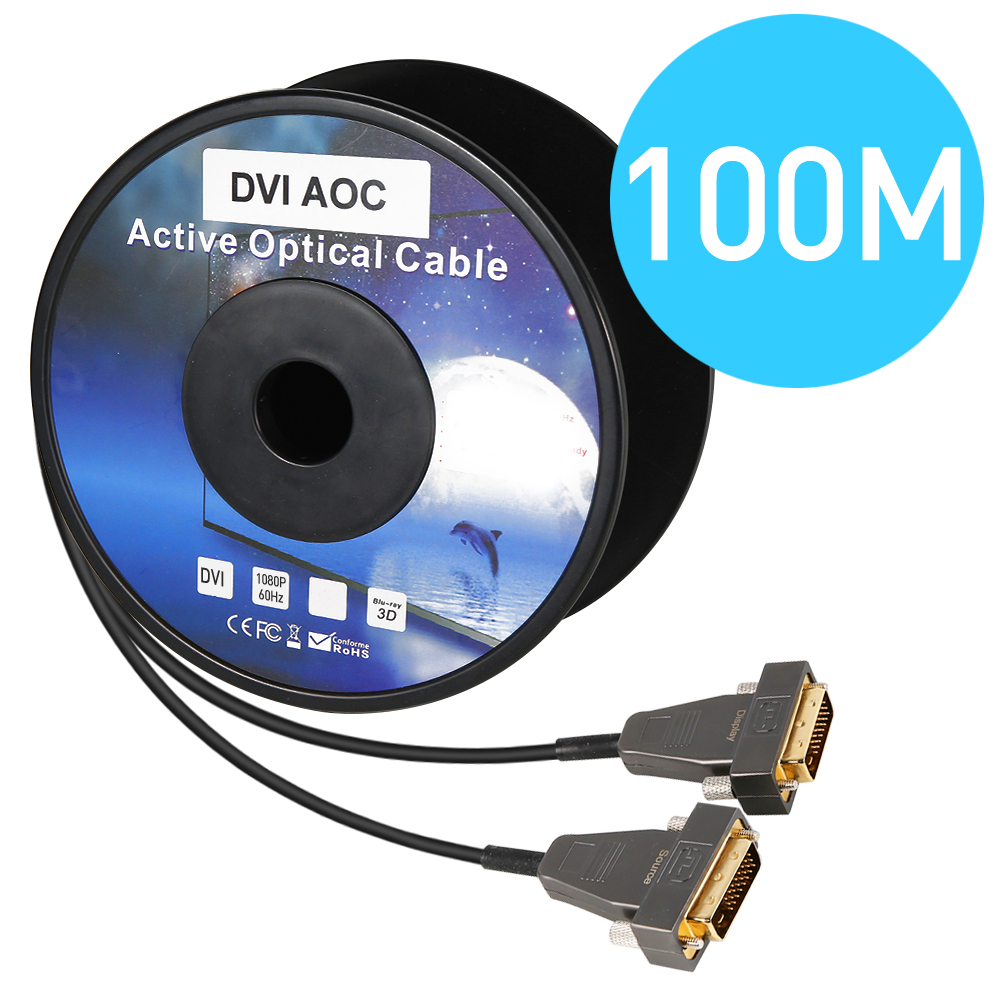 NEXT-5100DAOC DVI 하이브리드 AOC 광케이블 100M