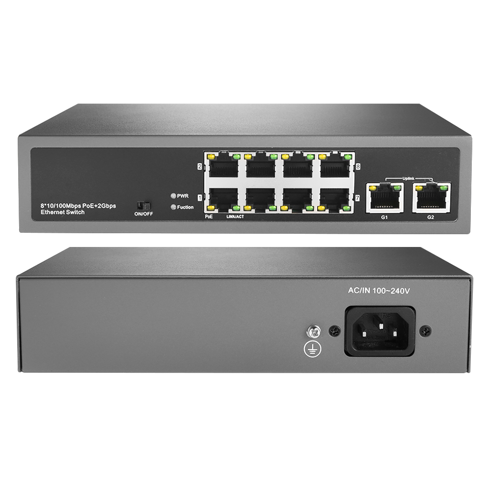 NEXT-510POE-TP 8포트 POE 스위칭허브 2포트 기가업링크