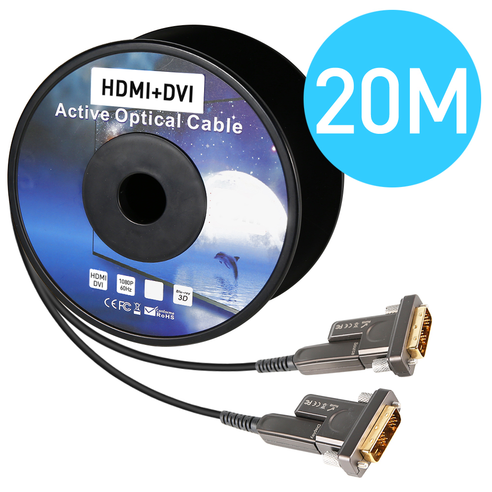 NEXT-5520DAOC-DD 마이크로 HDMI to DVI 20M 광케이블