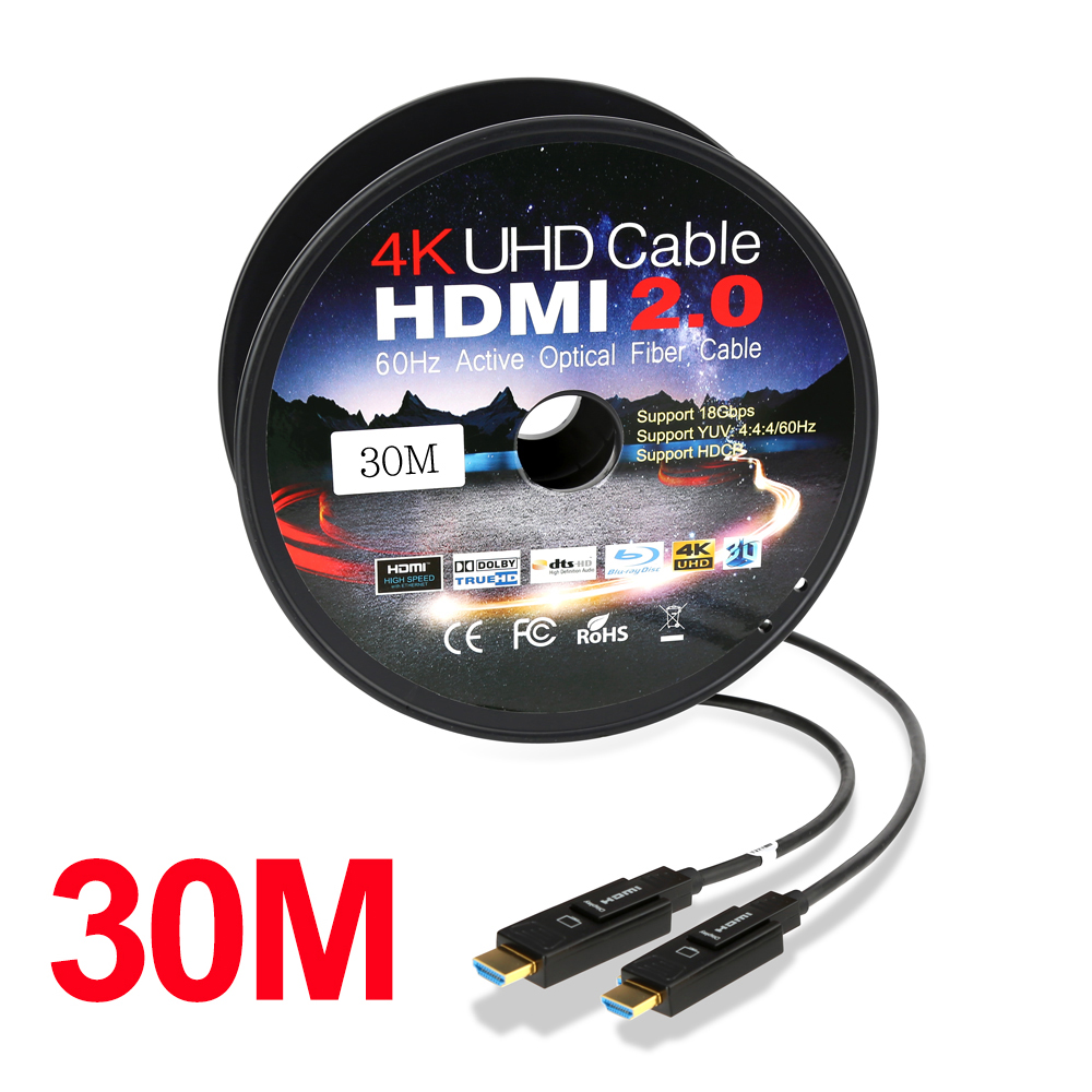NEXT-6030HAOC-DD HDMI 2.0 광케이블 30M AOC 소켓분리