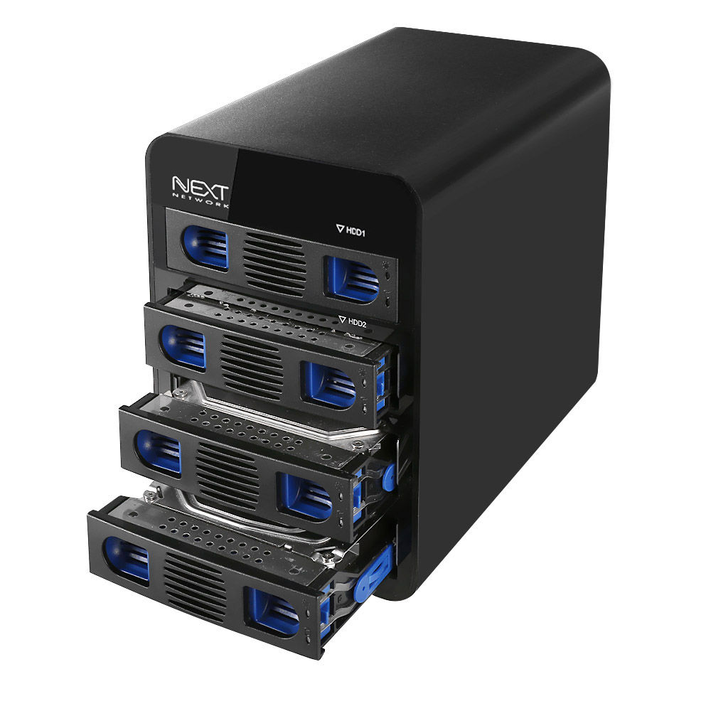 NEXT-704TC 4Bay Type-C 스토리지 10G bps SSD 지원