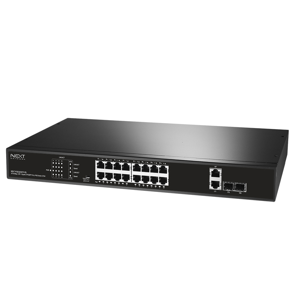 NEXT-POE320SFP-PD POE스위치 16포트  기가 2TP 2SFP